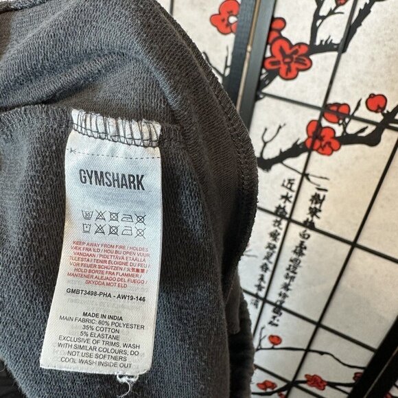 Gymshark Pants Mens S Gray Jogger Drawstring Zip Pockets Blend Ankle Zipper - Picture 5 of 6